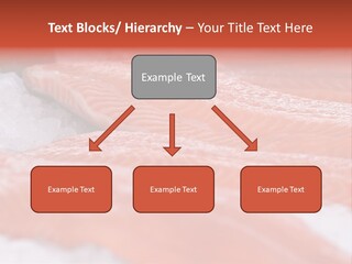 A Group Of Salmons Sitting On Top Of A Pile Of Ice PowerPoint Template