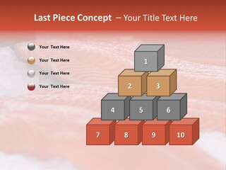 A Group Of Salmons Sitting On Top Of A Pile Of Ice PowerPoint Template