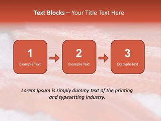 A Group Of Salmons Sitting On Top Of A Pile Of Ice PowerPoint Template