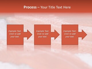 A Group Of Salmons Sitting On Top Of A Pile Of Ice PowerPoint Template