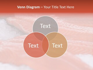 A Group Of Salmons Sitting On Top Of A Pile Of Ice PowerPoint Template