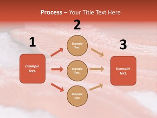A Group Of Salmons Sitting On Top Of A Pile Of Ice PowerPoint Template