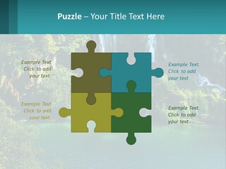 A Waterfall In The Middle Of A Body Of Water PowerPoint Template