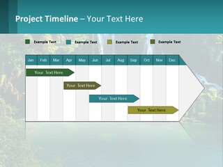 A Waterfall In The Middle Of A Body Of Water PowerPoint Template