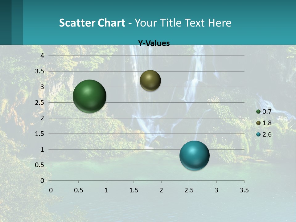 A Waterfall In The Middle Of A Body Of Water PowerPoint Template