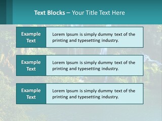 A Waterfall In The Middle Of A Body Of Water PowerPoint Template