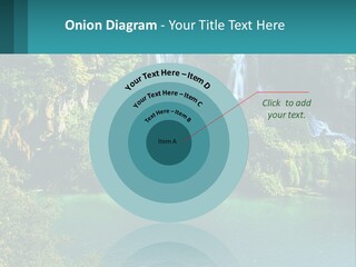 A Waterfall In The Middle Of A Body Of Water PowerPoint Template