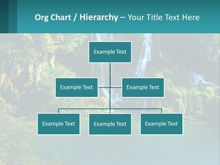 A Waterfall In The Middle Of A Body Of Water PowerPoint Template