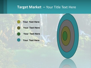 A Waterfall In The Middle Of A Body Of Water PowerPoint Template