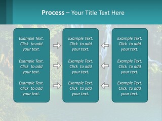 A Waterfall In The Middle Of A Body Of Water PowerPoint Template