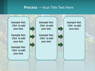 A Waterfall In The Middle Of A Body Of Water PowerPoint Template