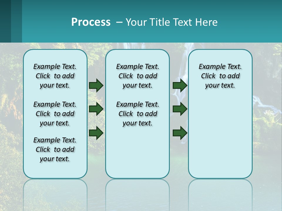 A Waterfall In The Middle Of A Body Of Water PowerPoint Template