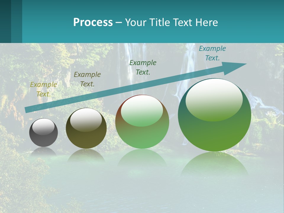 A Waterfall In The Middle Of A Body Of Water PowerPoint Template