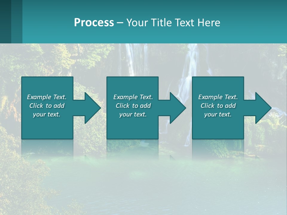 A Waterfall In The Middle Of A Body Of Water PowerPoint Template