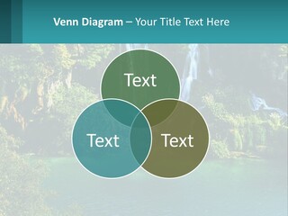 A Waterfall In The Middle Of A Body Of Water PowerPoint Template