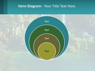 A Waterfall In The Middle Of A Body Of Water PowerPoint Template