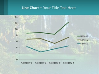 A Waterfall In The Middle Of A Body Of Water PowerPoint Template