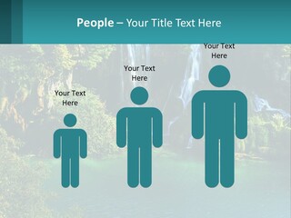 A Waterfall In The Middle Of A Body Of Water PowerPoint Template