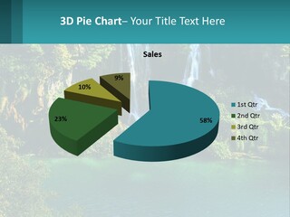 A Waterfall In The Middle Of A Body Of Water PowerPoint Template