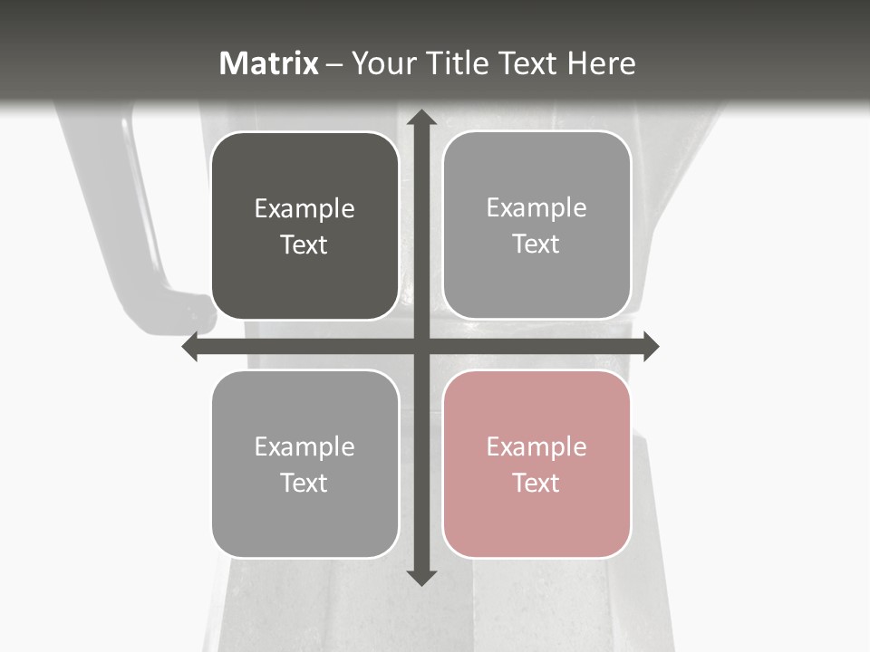 A Silver Coffee Pot With A Black Handle PowerPoint Template