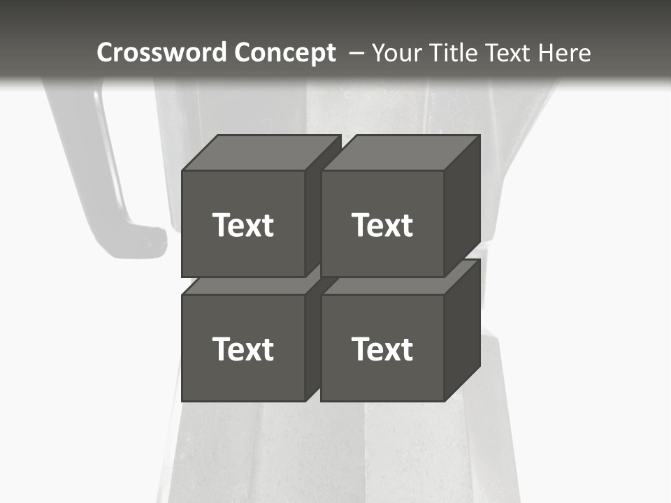 A Silver Coffee Pot With A Black Handle PowerPoint Template