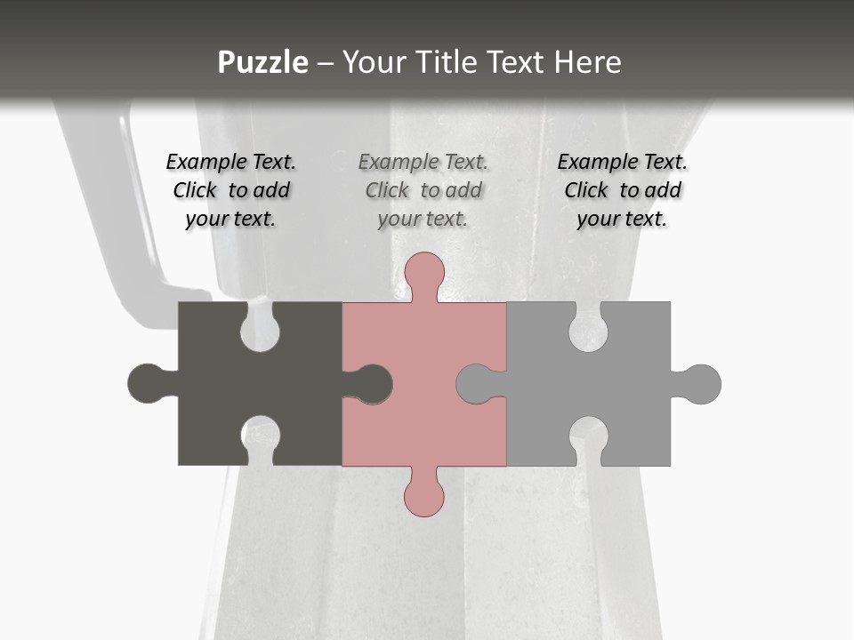 A Silver Coffee Pot With A Black Handle PowerPoint Template