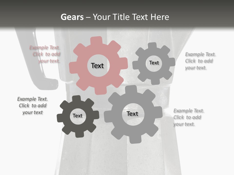 A Silver Coffee Pot With A Black Handle PowerPoint Template