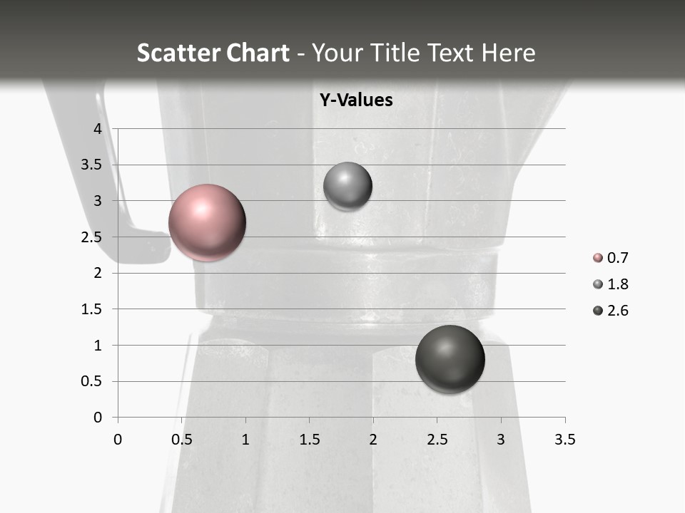 A Silver Coffee Pot With A Black Handle PowerPoint Template