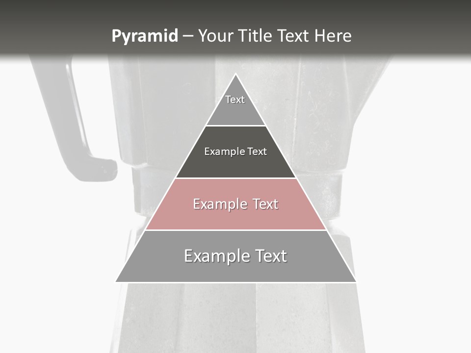 A Silver Coffee Pot With A Black Handle PowerPoint Template