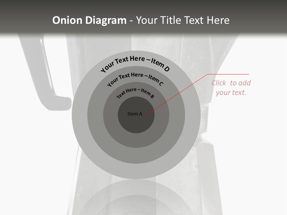 A Silver Coffee Pot With A Black Handle PowerPoint Template