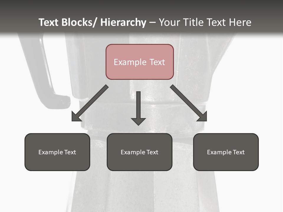 A Silver Coffee Pot With A Black Handle PowerPoint Template