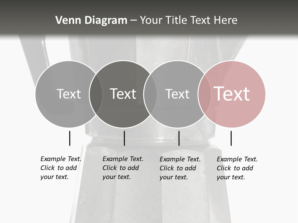 A Silver Coffee Pot With A Black Handle PowerPoint Template