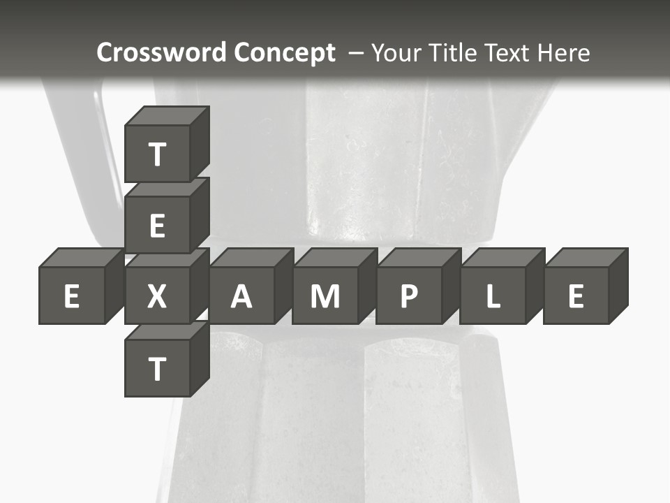 A Silver Coffee Pot With A Black Handle PowerPoint Template