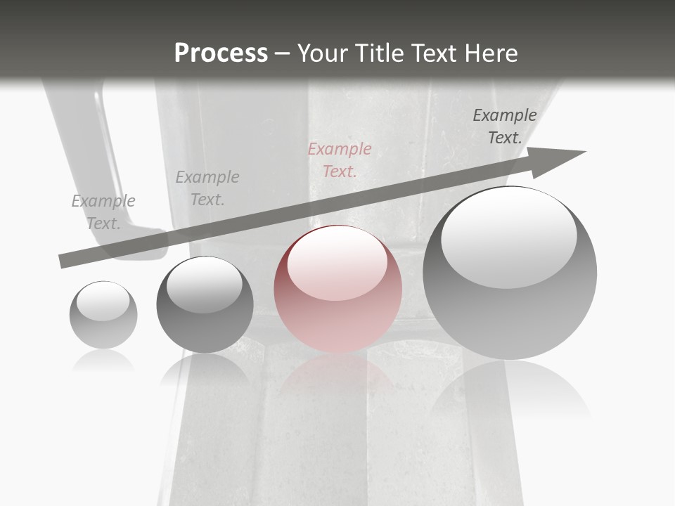 A Silver Coffee Pot With A Black Handle PowerPoint Template