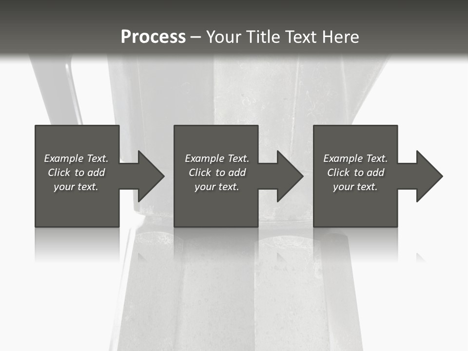 A Silver Coffee Pot With A Black Handle PowerPoint Template