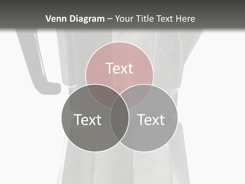 A Silver Coffee Pot With A Black Handle PowerPoint Template