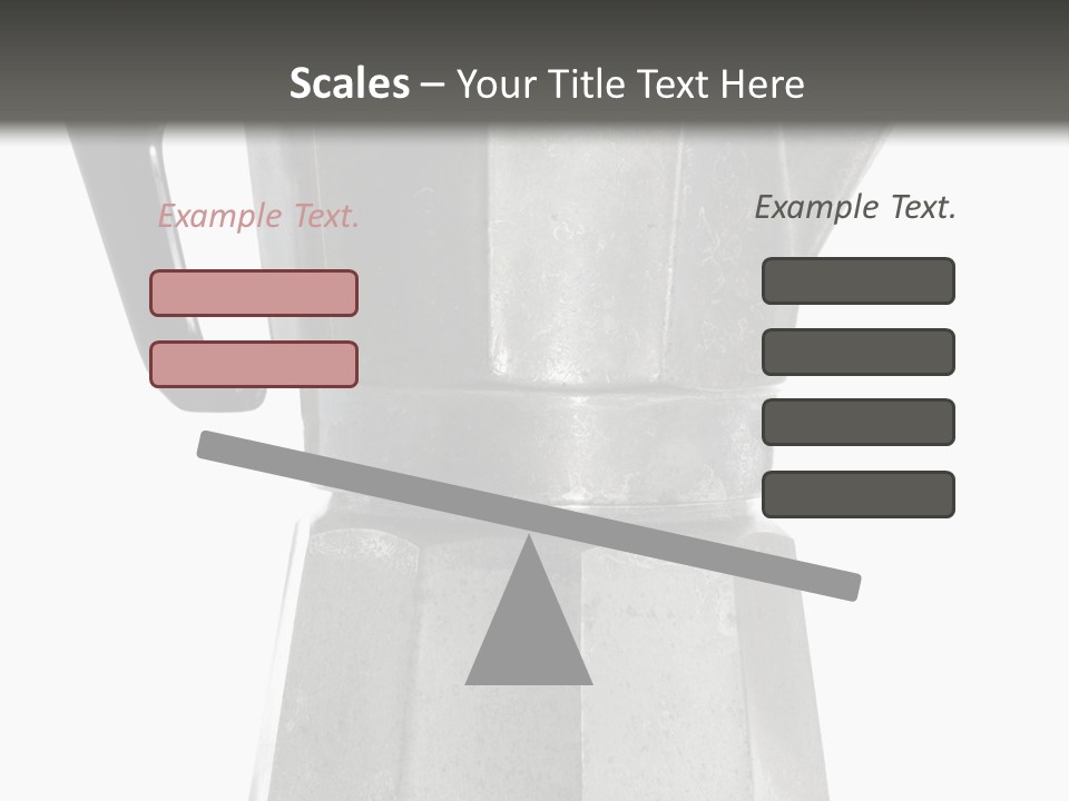 A Silver Coffee Pot With A Black Handle PowerPoint Template