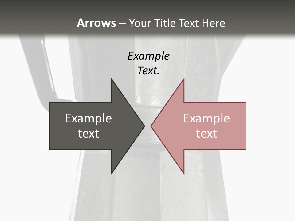A Silver Coffee Pot With A Black Handle PowerPoint Template