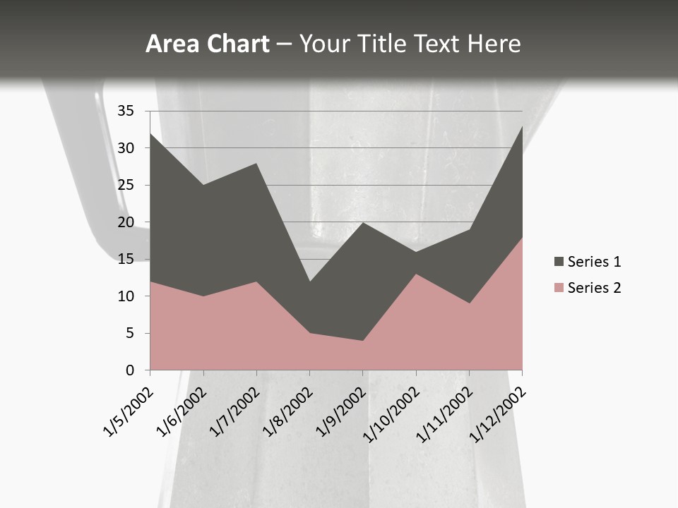 A Silver Coffee Pot With A Black Handle PowerPoint Template