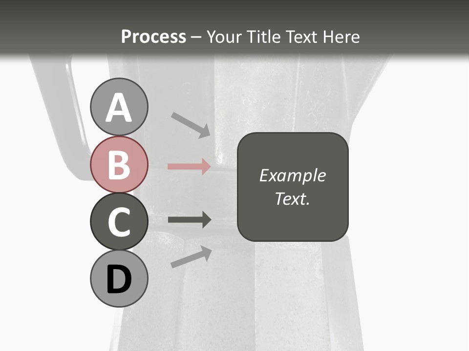 A Silver Coffee Pot With A Black Handle PowerPoint Template