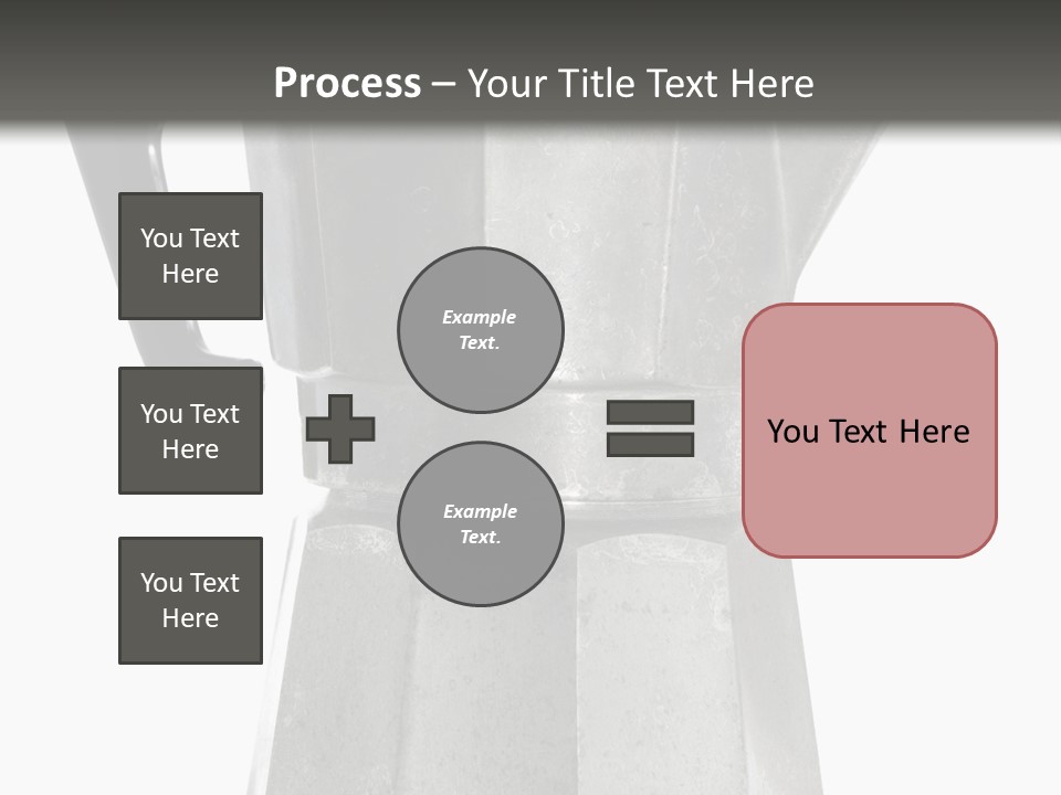 A Silver Coffee Pot With A Black Handle PowerPoint Template