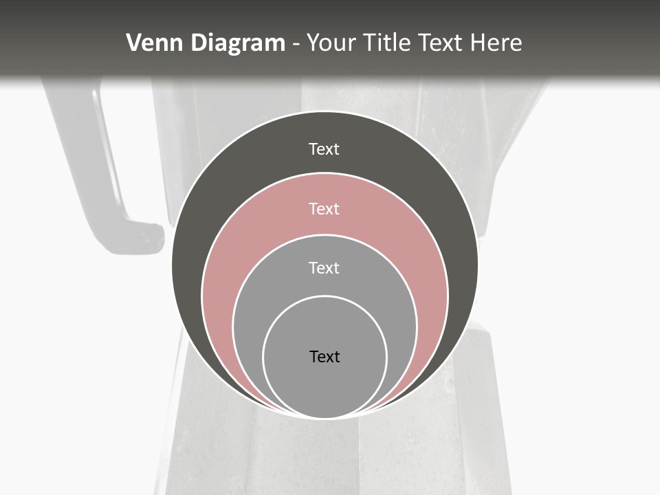 A Silver Coffee Pot With A Black Handle PowerPoint Template