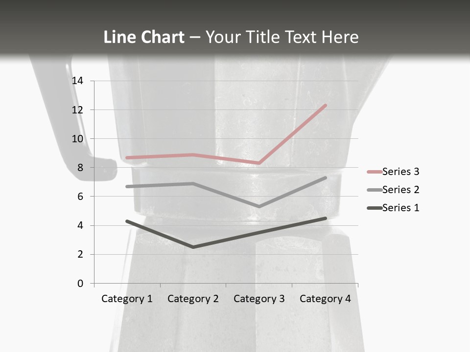 A Silver Coffee Pot With A Black Handle PowerPoint Template