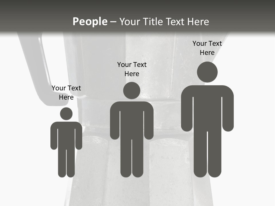 A Silver Coffee Pot With A Black Handle PowerPoint Template