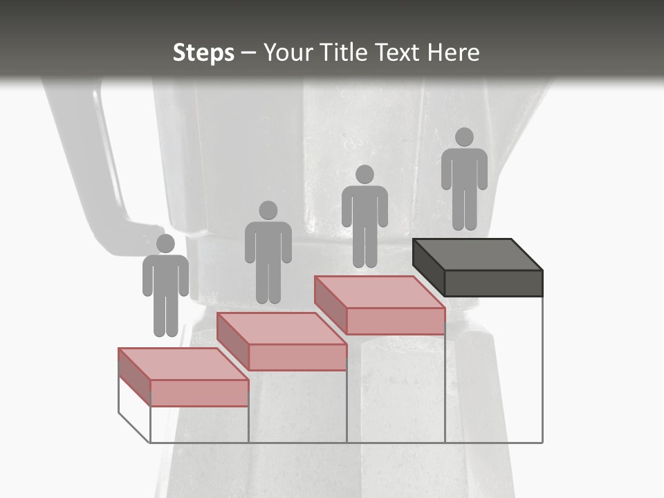 A Silver Coffee Pot With A Black Handle PowerPoint Template