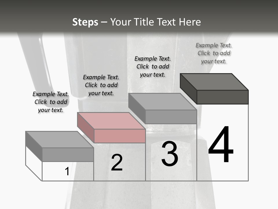 A Silver Coffee Pot With A Black Handle PowerPoint Template