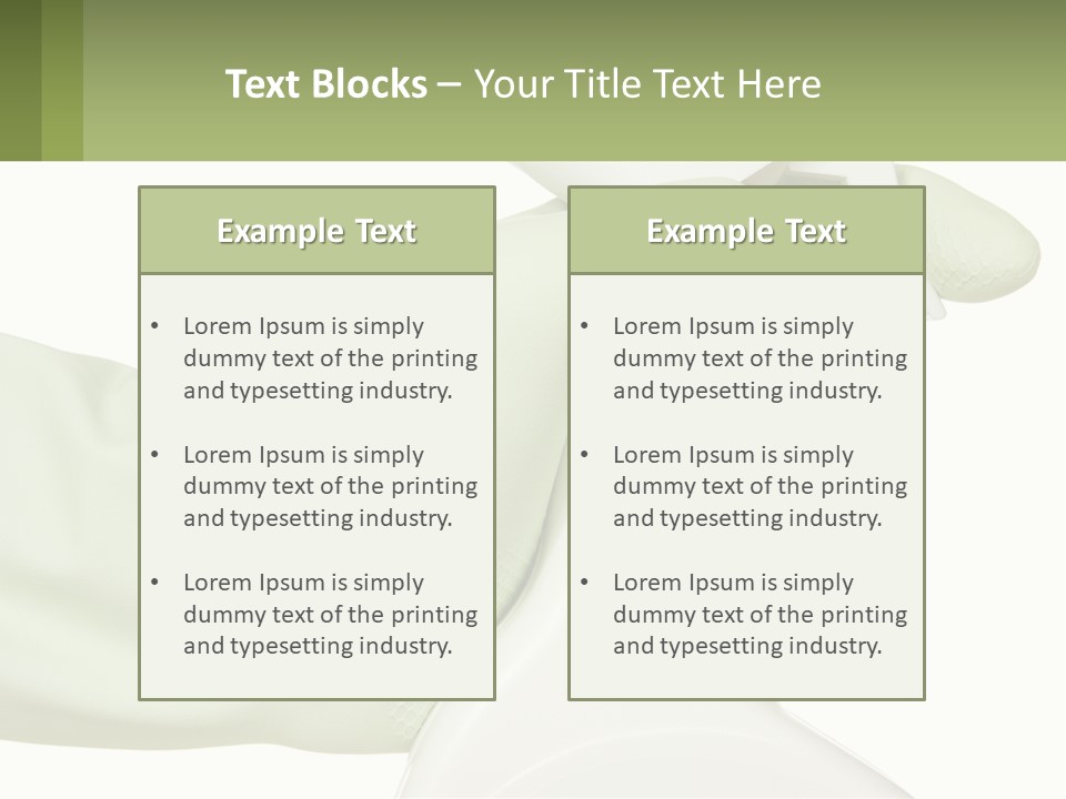 A Green Gloved Hand Holding A White Bottle Of Liquid PowerPoint Template