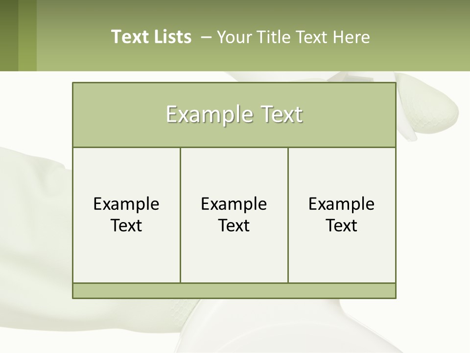 A Green Gloved Hand Holding A White Bottle Of Liquid PowerPoint Template