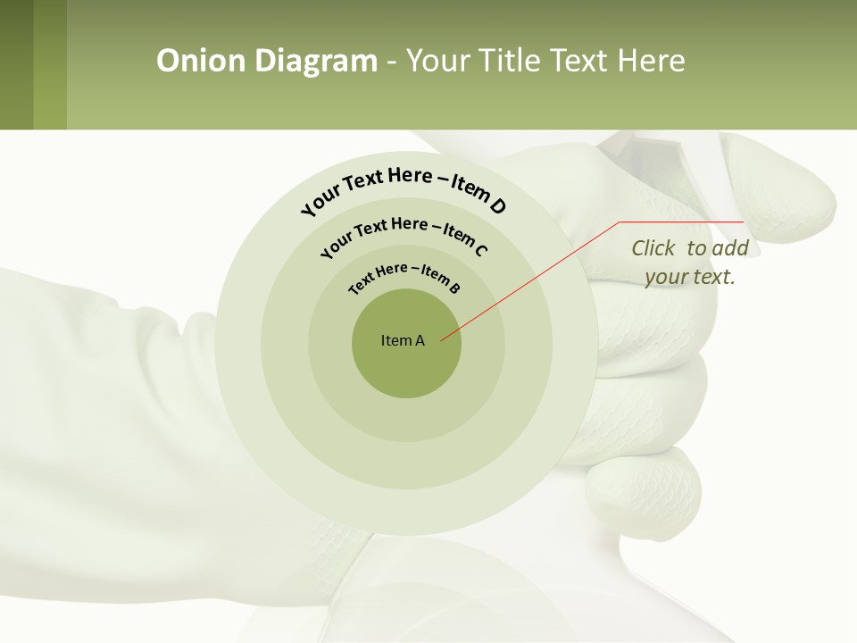 A Green Gloved Hand Holding A White Bottle Of Liquid PowerPoint Template