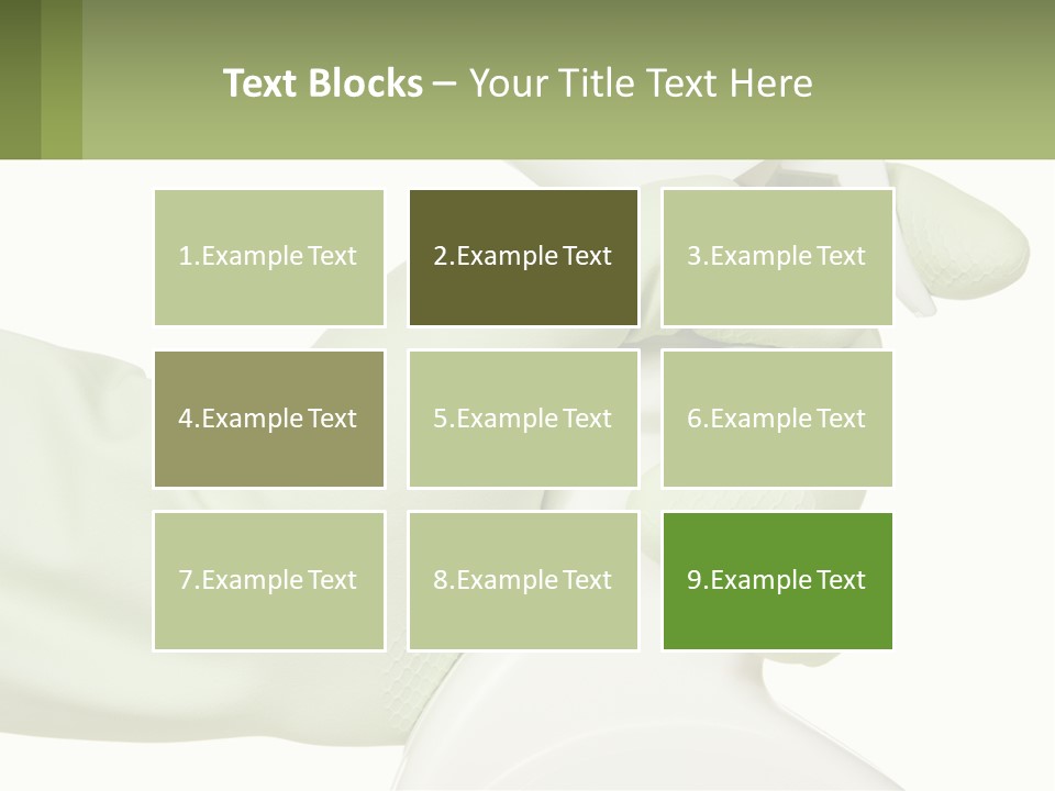 A Green Gloved Hand Holding A White Bottle Of Liquid PowerPoint Template